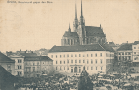 Brünn, Krautmarkt (pohled)