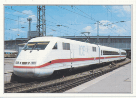 Elektrická jednotka DB 401 s nejvyšší dovolenou rychlostí 270km/h (pohled)