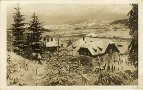 Beskydy - Ondřejník - Chata ČOS a hotel Solarka (pohled)