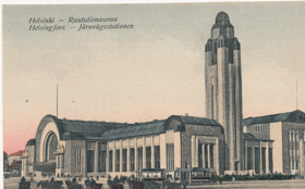 Finsko - Helsinki - Rautatienasema (pohled)