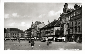 Plzeň - Nám. Republiky (pohled)
