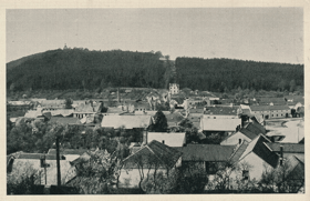 Jaroměřice u Jevíčka - Celkový pohled s horou Kalvárií (pohled)