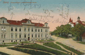 Slaný - Hospodářská a hospodyňská škola (pohled)