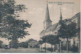 Město Bystřice pod Hostýnem - Náměstí (pohled)