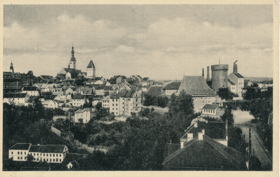 Tábor - Celkový pohled na Staré město (pohled)