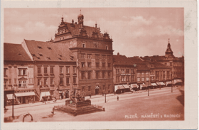 Plzeň - Náměstí z radnicí (pohled)