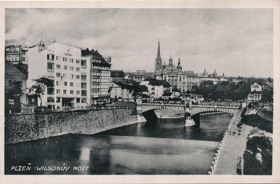 Plzeň - Wilsonův most (pohled)