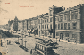 Plzeň - Ferdinandova třída (pohled)