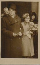 Svatební foto s květinou (pohled)