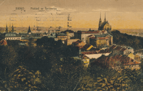 Brno - Pohled ze Špilberku 1 (pohled)