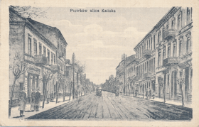 Piotrków ulica Kalista (pohled)