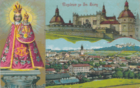 Příbram - Pozdrav ze Svaté Hory (pohled)