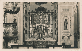 Příbram - Svatá Hora - oltář (pohled)
