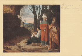 Giorgione - Tři východní mudrcové (pohled)