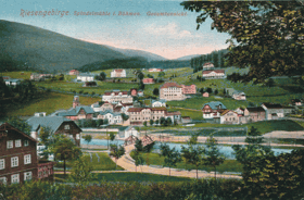 Riesengebirge - Spindelmuhle i. Bohmen - Gesamtansicht - Špindlerův Mlýn (pohled)