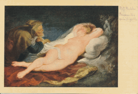 P. P. Rubens - Poustevník a spící Angelika (pohled)