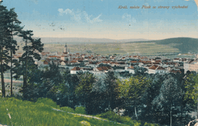 Královské město Písek ze strany východní (pohled)