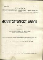 Architektonický obzor - ročník II. - Zprávy spolku architektův a inženýrů v král. Českém