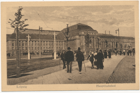 Německo - Leipzig - Hauptbahnhof (pohled)
