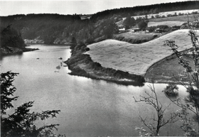 Hracholusky - Přehradní jezero na řece Mži (pohled)