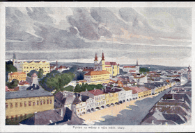 Litomyšl - Pohled na město z věže měšt´. školy (pohled)
