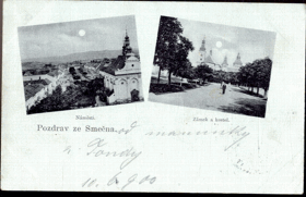 Smečno - Pozdrav (pohled)