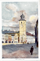 Litomyšl - Stará radnice s věží (pohled)
