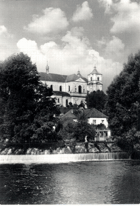 Přestice - pohled na Dientzenhoferův chrám od Úhlavy (pohled)