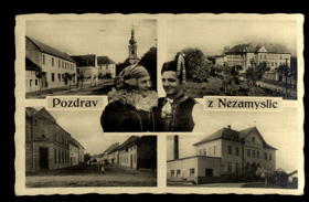 Nezamyslice, pozdrav (pohled)