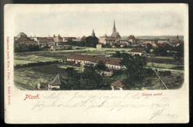 Plzeň, celkový pohled (pohled)