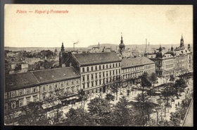 Plzeň - promenáda (pohled)