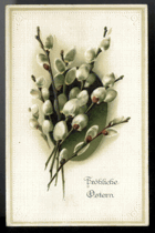 Fröhliche Ostern - mačkaný (pohled)