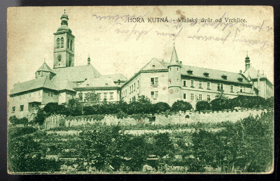 Hora Kutná - Vlašský dvůr od Vrchlice (pohled)