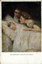U spícího dítěte (pohled)