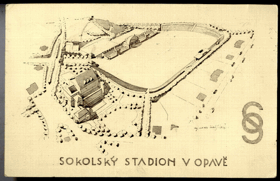 Opava - Sokolský stadion (pohled)