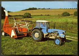 Agrostroj Pelhřimov - sklízecí řezačka bubnová SRUB 183 (pohled)