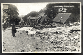 Telnice - Hochwasser - Tellnitz - povodeň, katastrofa 1927 (pohled)