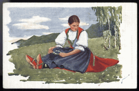 Rakousko - uherské typy lidové (pohled)