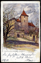 Vstup do zámku hradčanského (pohled)