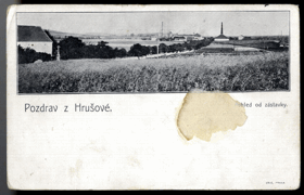 Hrušová - pohled od zastávky (pohled)