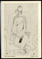 Alois Wachsmann - Sedící žena (pohled)