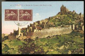 Valence - Ruines de Crussol (pohled)