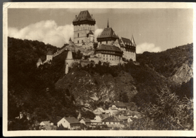 Hrad Karlštejn - Burg Karlstein (pohled)