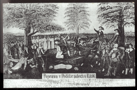 Poprava v Poděbradech v r. 1496 (pohled)