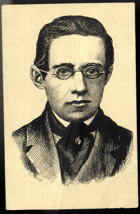 Bedřich Smetana osmnáctiletý (pohled)