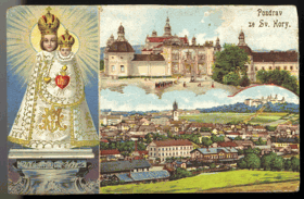 Příbram - Svatá Hora - pozdrav (pohled)