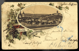 Gruss aus Schaffhausen - koláž (pohled)