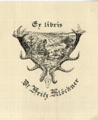 Ex libris Dr. Fritz Blöckner