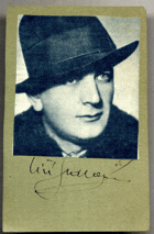 Jiří Sedláček - herec, podpis
