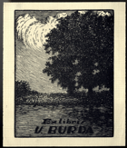 Ex libris V. Burda